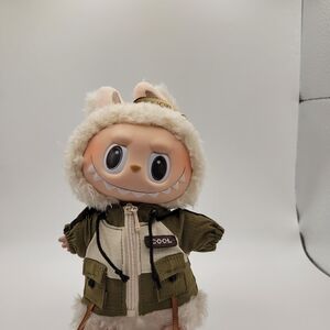 Labubu Doll Hooded Utilility Style Jacket.No Doll Clothing Only.